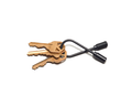 CLOSED HELIX KEYRING - VAPOR BLACK