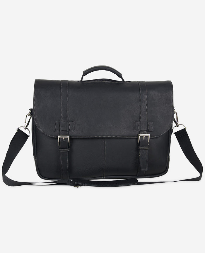 Colombian Leather Flapover Messenger Bag