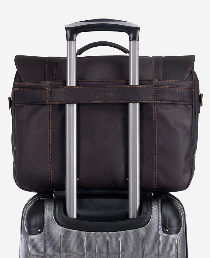 Colombian Leather Flapover Messenger Bag