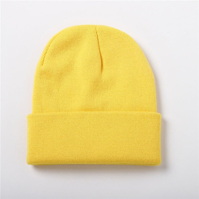 Bonnet à revers coloré - KoreanxWear