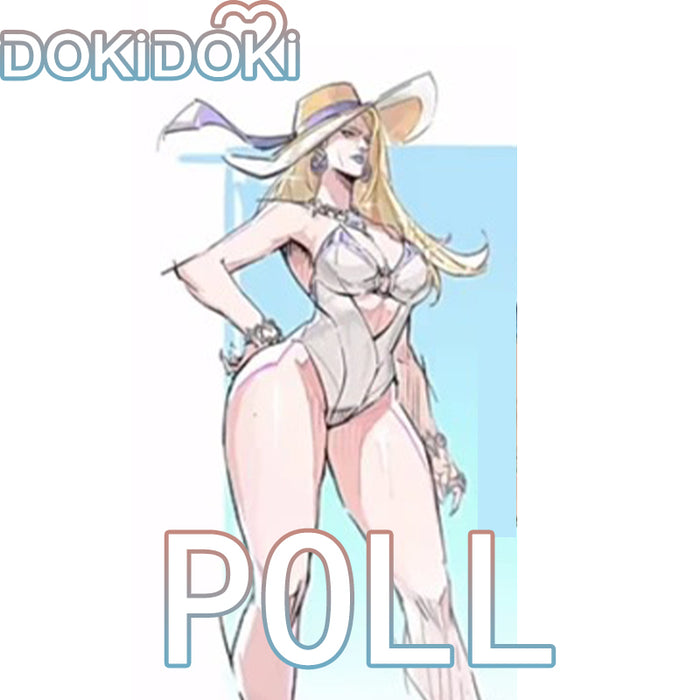 【Confirmed】$5 Deposit =10% OFF Coupon DokiDoki Game Cosplay Costume White Swimsuit