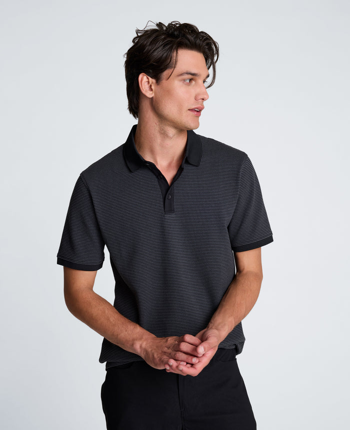 Contrast Placket Short Sleeve Polo