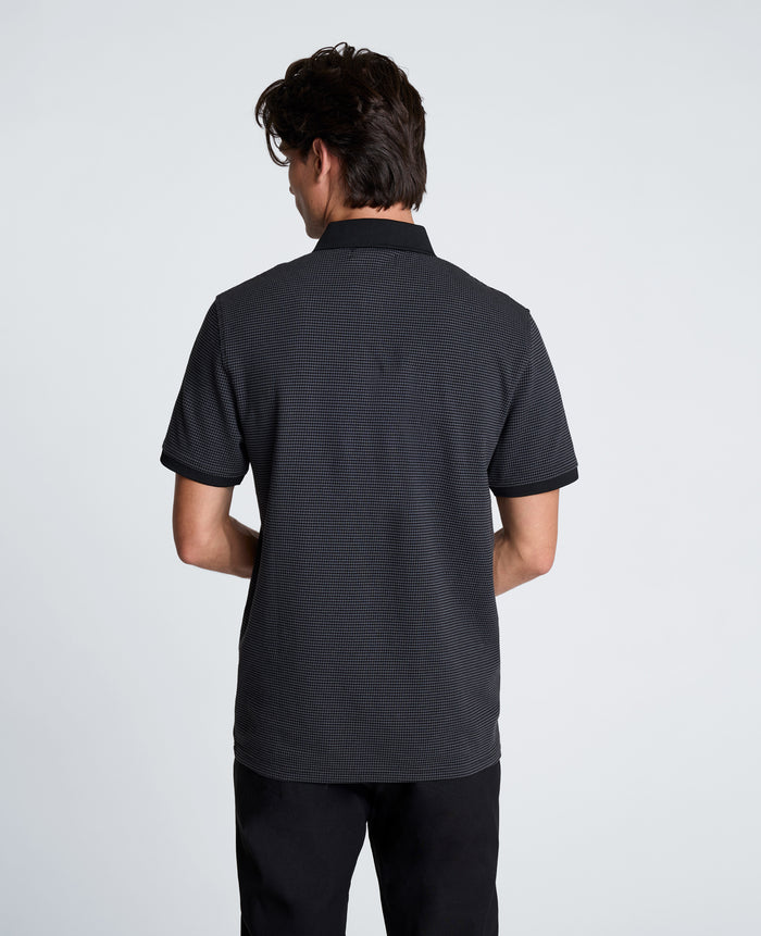 Contrast Placket Short Sleeve Polo