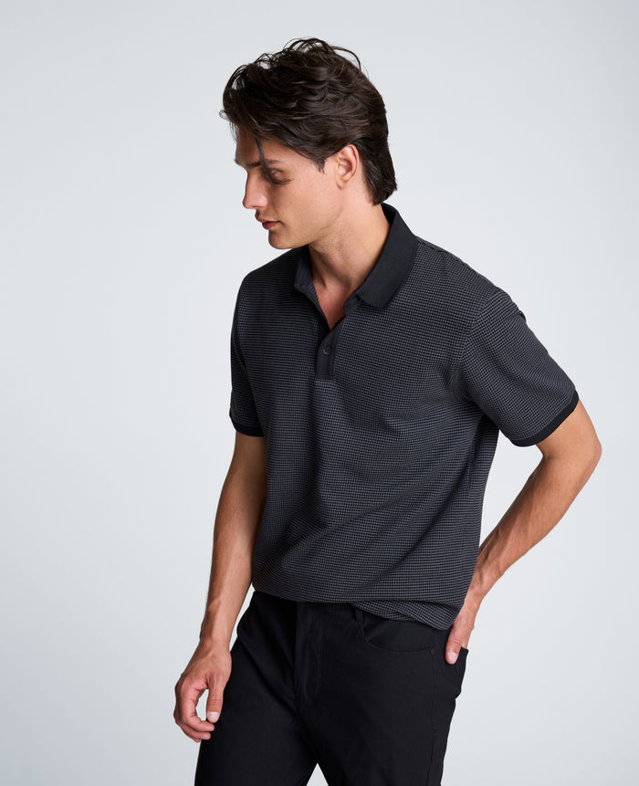 Contrast Placket Short Sleeve Polo