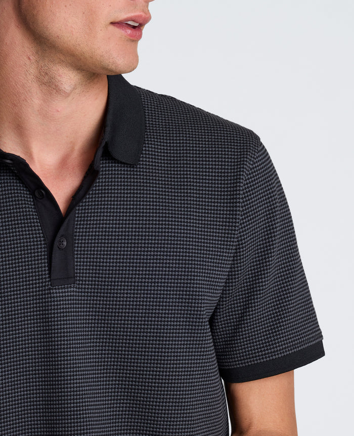 Contrast Placket Short Sleeve Polo