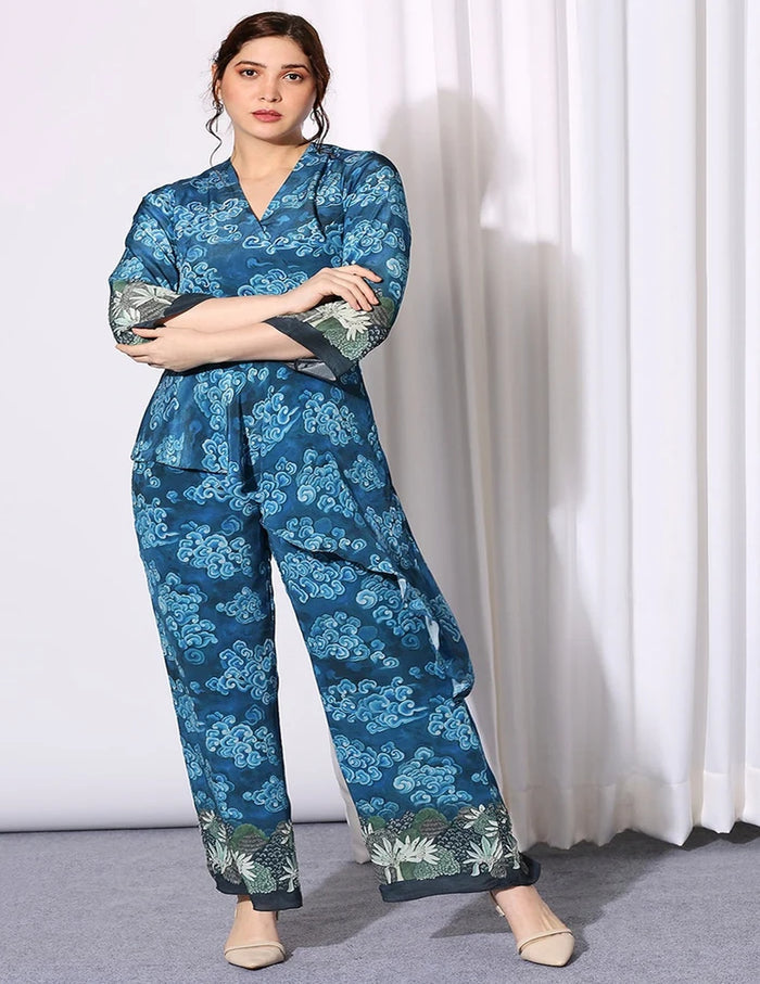 Conversational Asymmetrical Jumpsuit