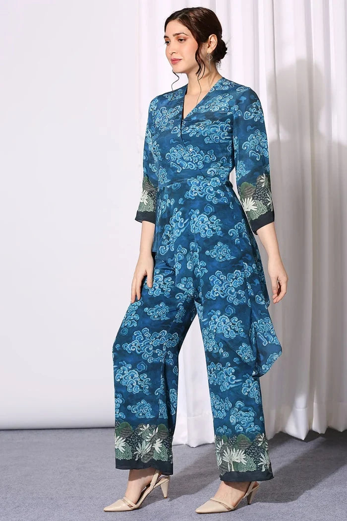 Conversational Asymmetrical Jumpsuit