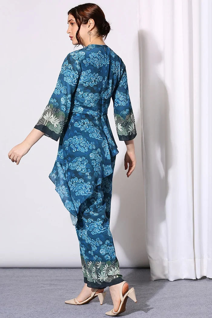 Conversational Asymmetrical Jumpsuit