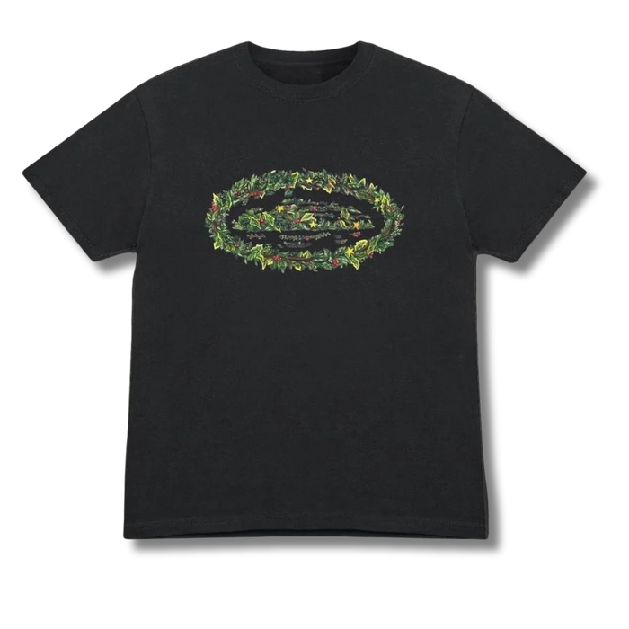 corteiz christmass alcatraz logo tee