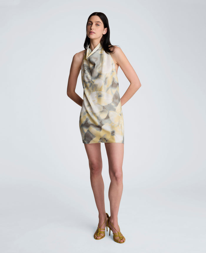 Cowl Mock Neck Dress