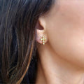 Cross My Heart Earrings (Gold)