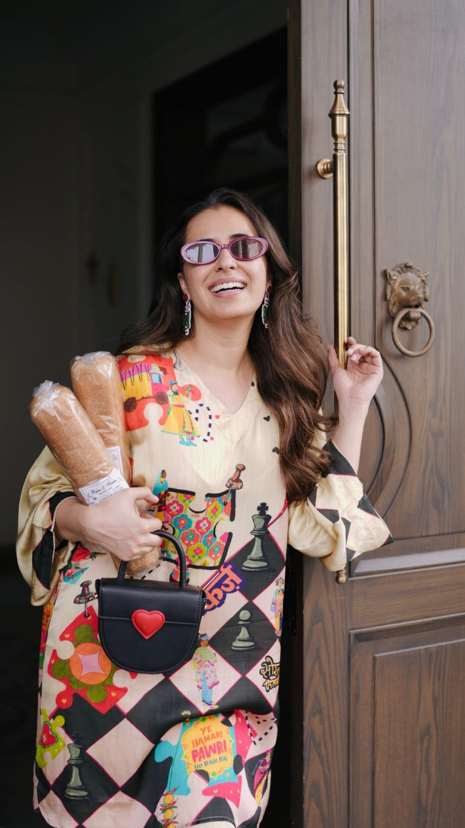 Cupids Days Off Black Co-ord Set