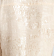 Curved Yoke Sequin Mini Long Sleeve Shirt Dress