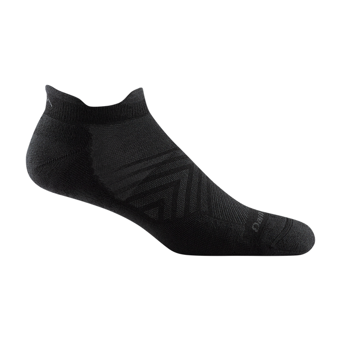 Darn Tough 1039 Men's No Show Tab Running Socks - Black