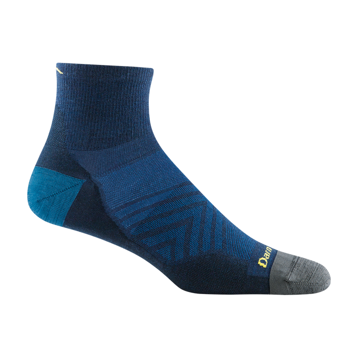 Darn Tough Men's Run Quarter Ultra-Light Run Sock - Eclipse
