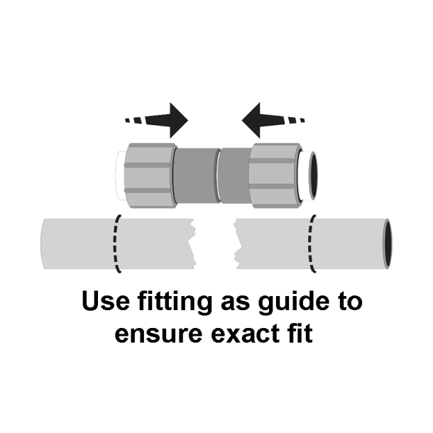 Dawn Industries - 3'' PVC Kwik Repair Coupler - KRC429-030