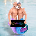 December Diamonds Merman Ornament - Happy Anniversary