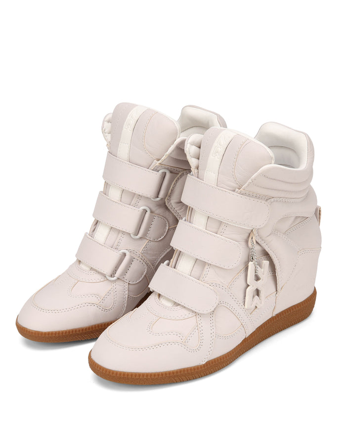 Demmi White Leather