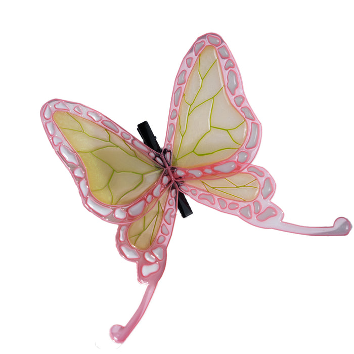 DokiDoki Anime Cosplay Prop Pink Green Butterfly Hair Accessory