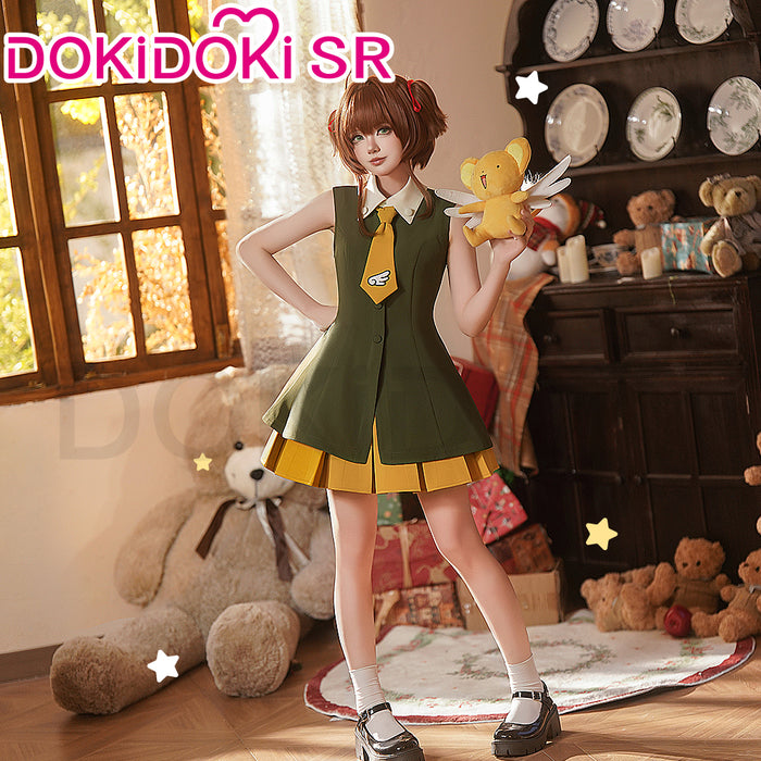 DokiDoki-SR Anime Card Captor Sakura Cosplay Kinomoto Sakura Costume Hong Kong Trip