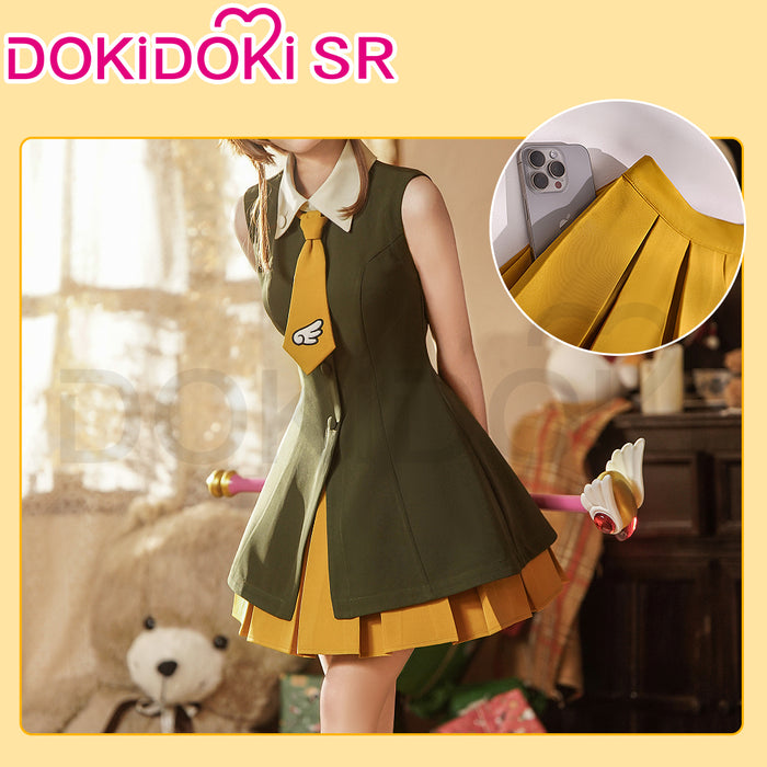 DokiDoki-SR Anime Card Captor Sakura Cosplay Kinomoto Sakura Costume Hong Kong Trip