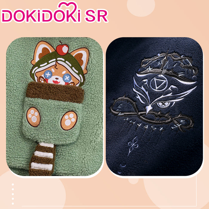 DokiDoki-SR Game Identity V Cosplay Naib Subedar / Eli Clark Costume Winter Casual Wear Furry Coat idv
