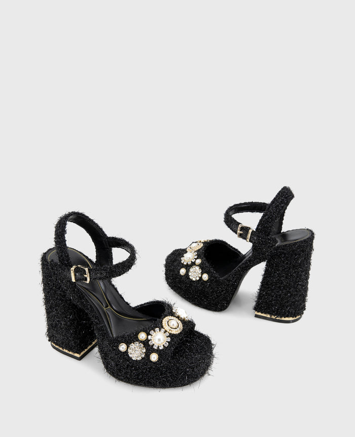Dolly Charms Fabric Platform Sandal
