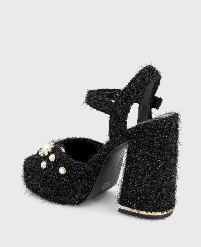 Dolly Charms Fabric Platform Sandal