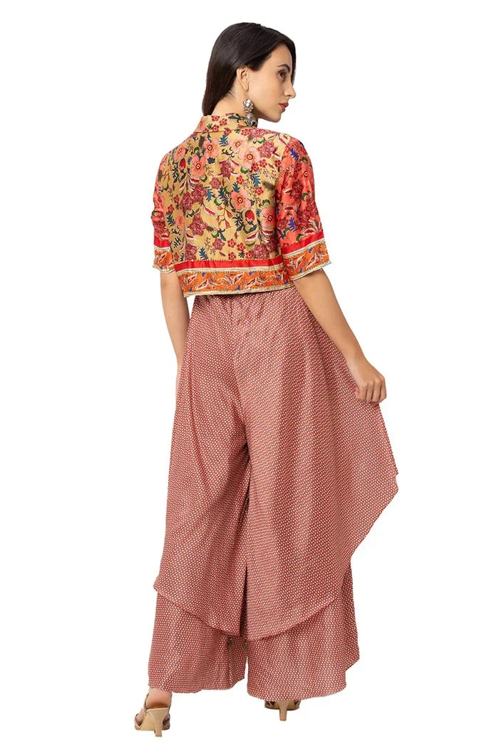 Double Layer Pant Jumpsuit With Jacket