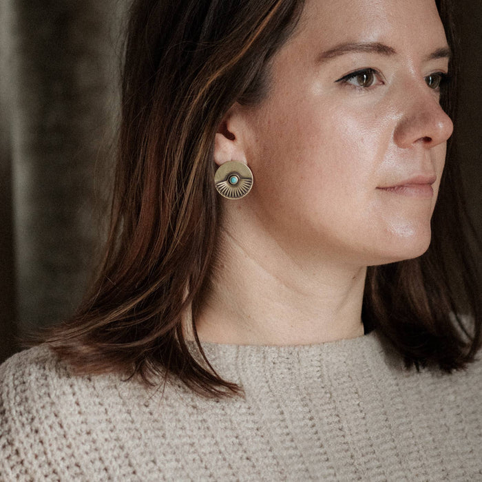 Earrings-Yarrow Studs