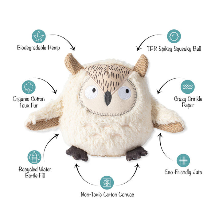 Earth Friendly Whoooo's There Dog Toy