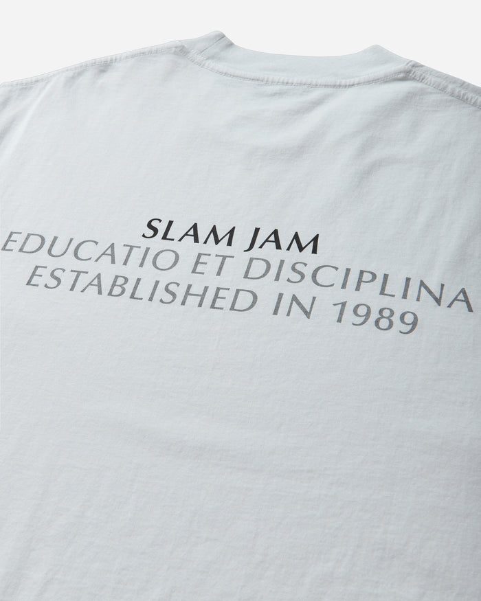 Slam Jam Educatio Et Disciplina T-Shirt White T-Shirts Shortsleeve SJPRALMAS WHT
