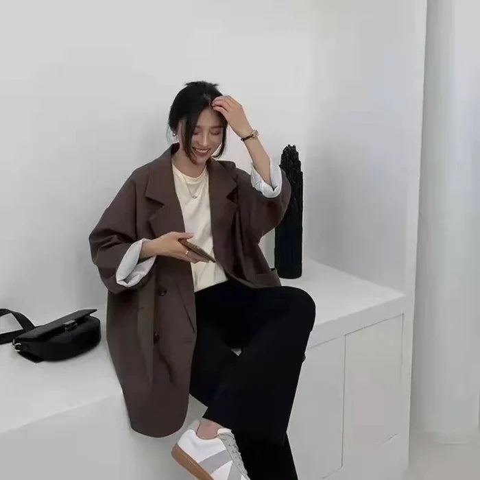 Elegant Korean Oversize Blazer
