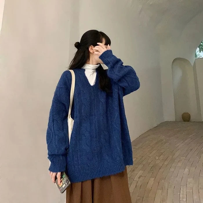 Elegant Vintage Oversize Sweater