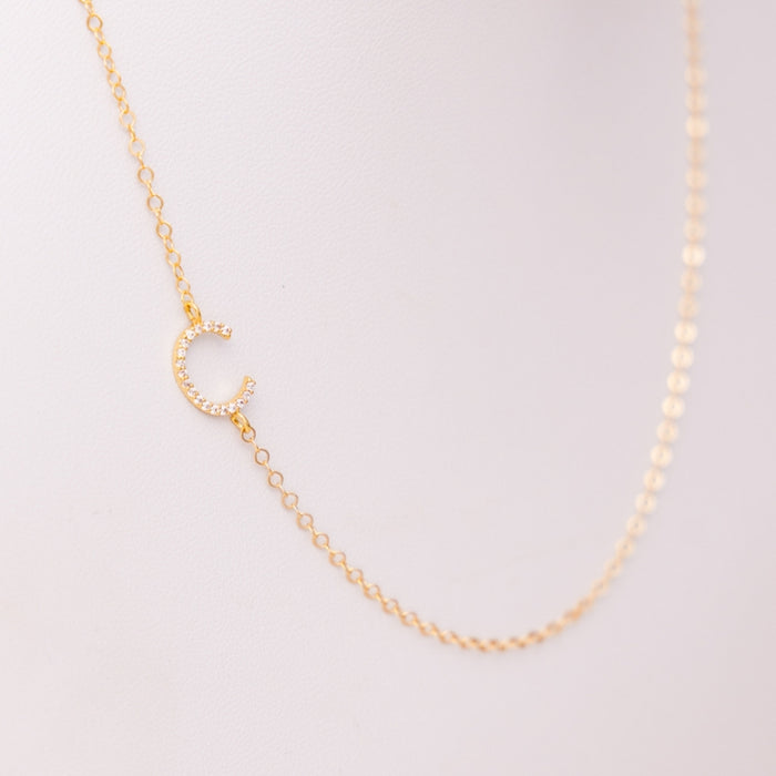 taudrey fancy initial necklace