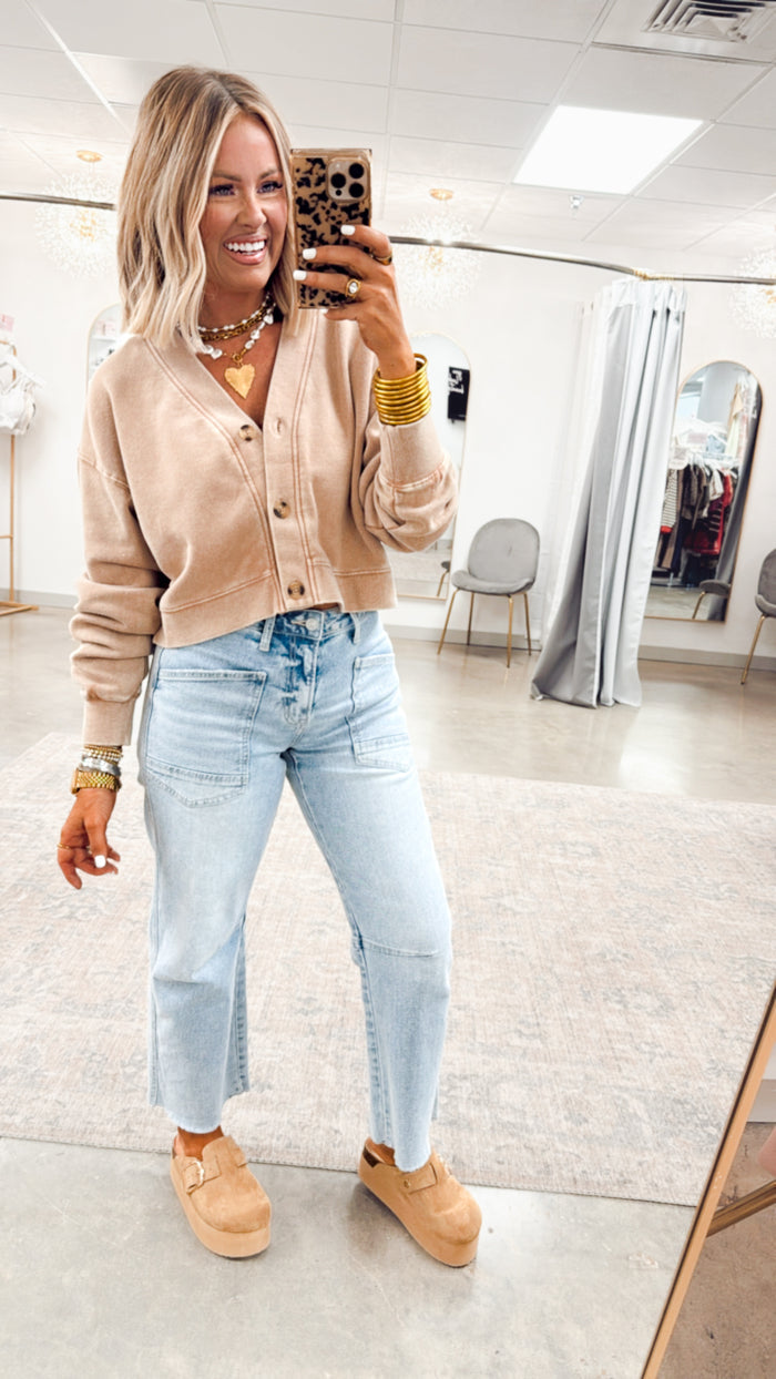 - FINAL SALE- Kate High Rise Barrel Jeans