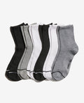 Fine Rib Crew Socks 6-Pack