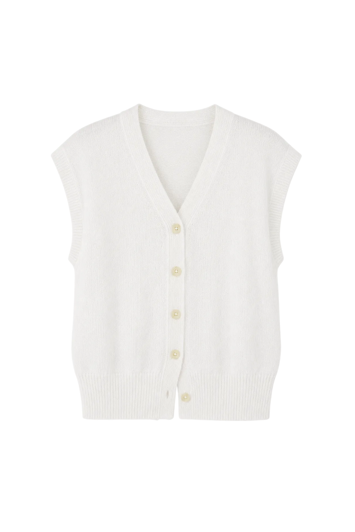 Fine Weight Cropped Vest
