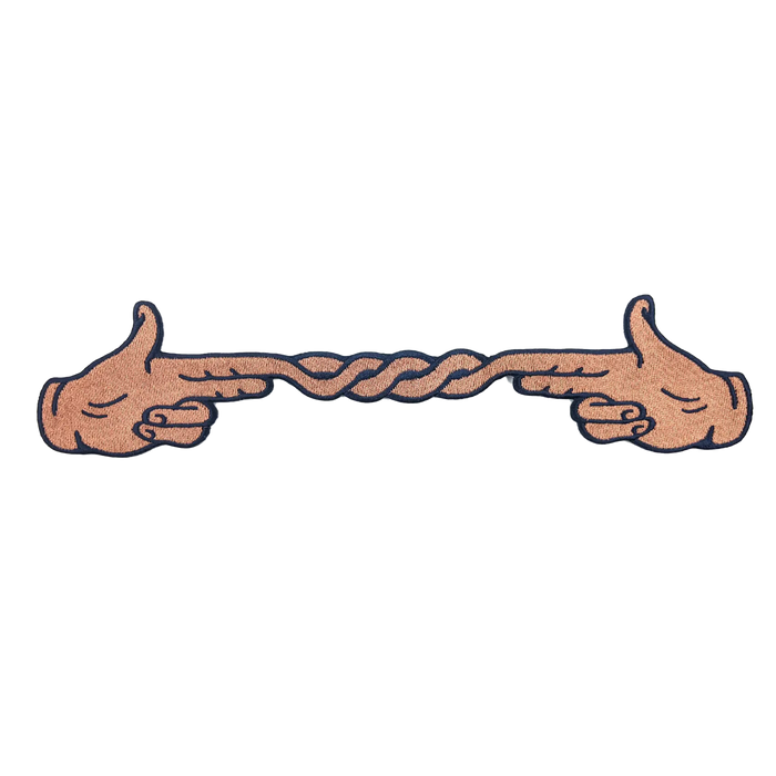 Fingers Crossed Back Patch