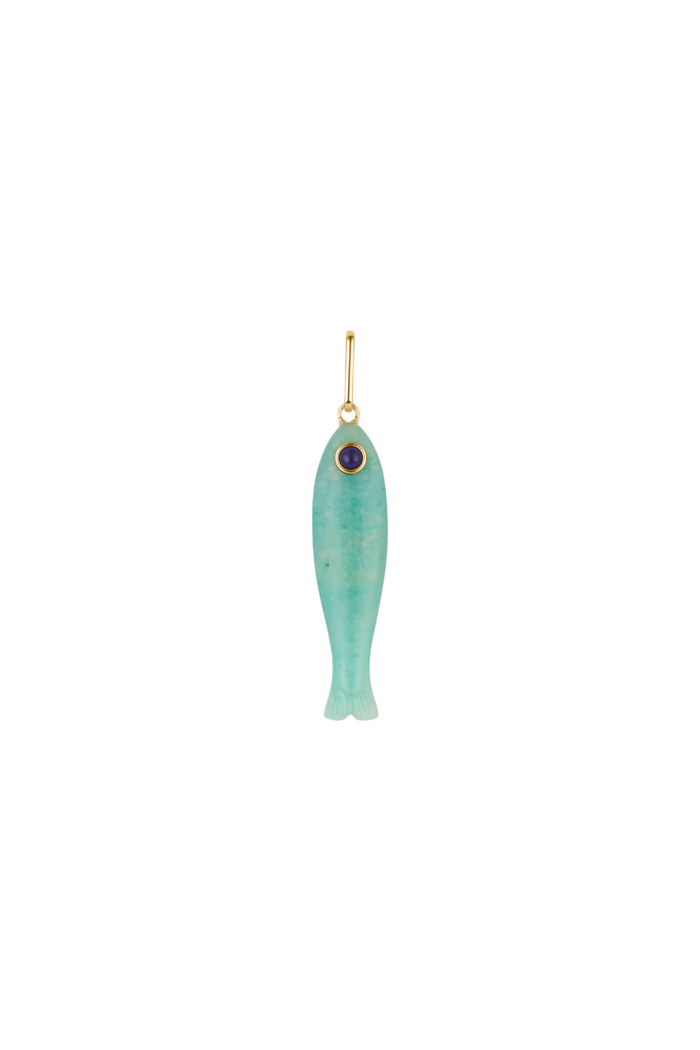 Thatch Fortuna Fish Charm in amazonite