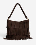 Fringe Slouch Hobo Bag