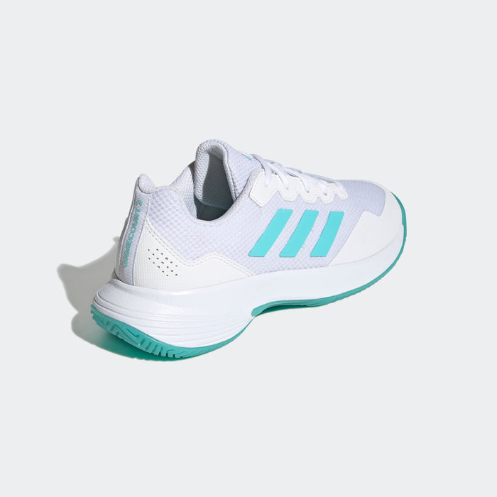 adidas Game Court 2 Tennis Shoes | White/Blue | Women's