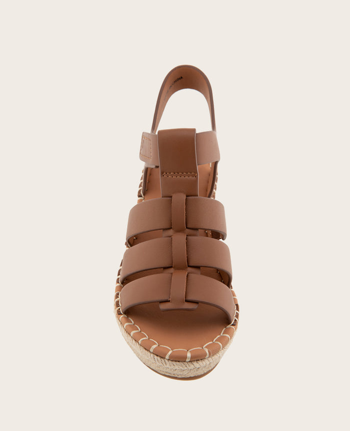 GENTLE SOULS - Capelin Leather Espadrille Wedge