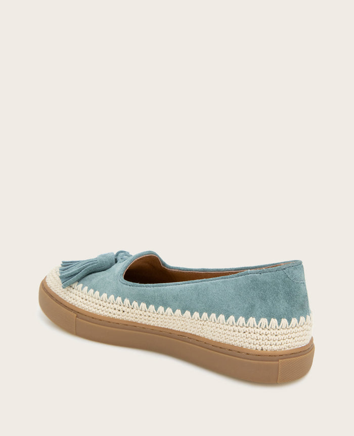 GENTLE SOULS - Citrus Tassel Suede Platform Slip On