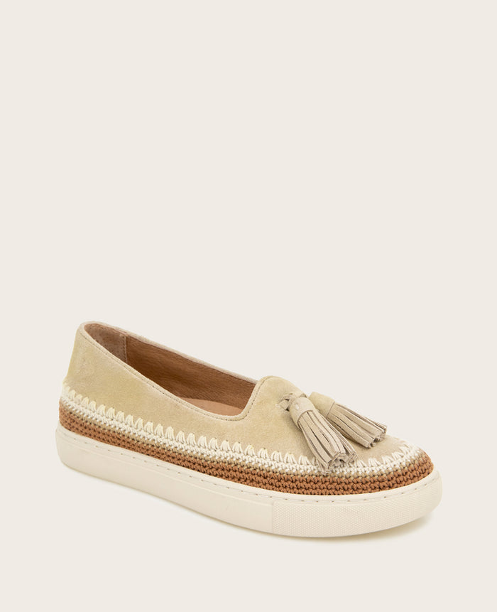 GENTLE SOULS - Citrus Tassel Suede Platform Slip On