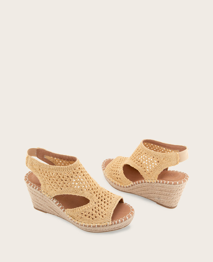 GENTLE SOULS - Cody Knit Espadrille Wedge