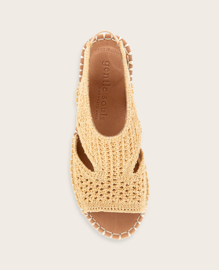 GENTLE SOULS - Cody Knit Espadrille Wedge