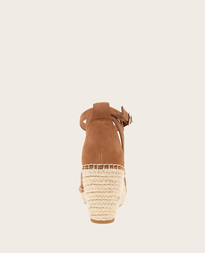 GENTLE SOULS - Coolie Nubuck Espadrille Wedge