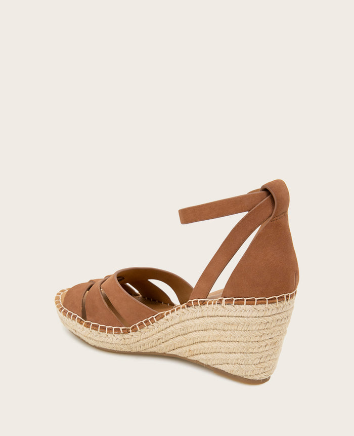 GENTLE SOULS - Coolie Nubuck Espadrille Wedge
