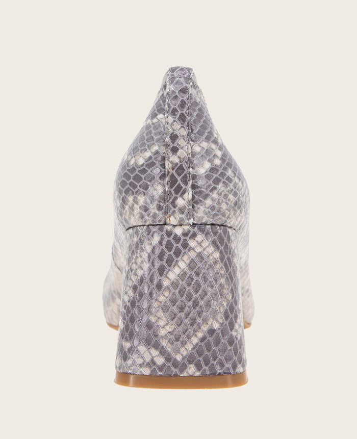 GENTLE SOULS - Dionne Snakeskin Leather Heel